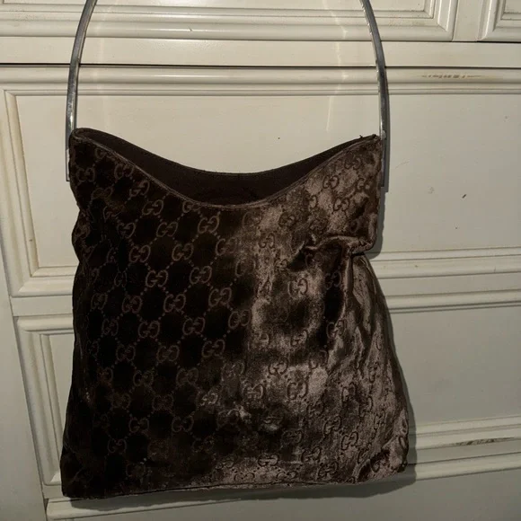Authentic Gucci Tom Ford rare RUNWAY bag👜🤎Shimmery Guccissima VINTAGE - Picture 4 of 17